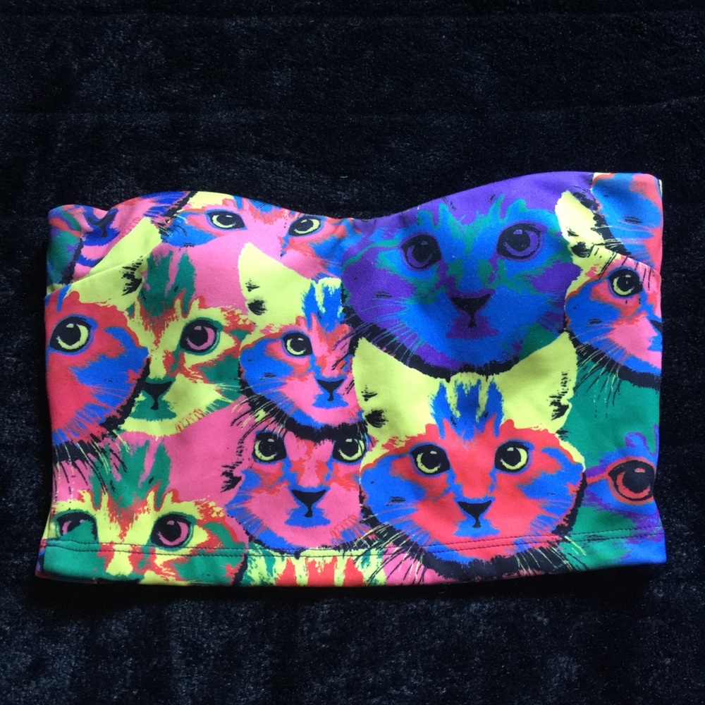 NEON TRIPPY TUBE TOP